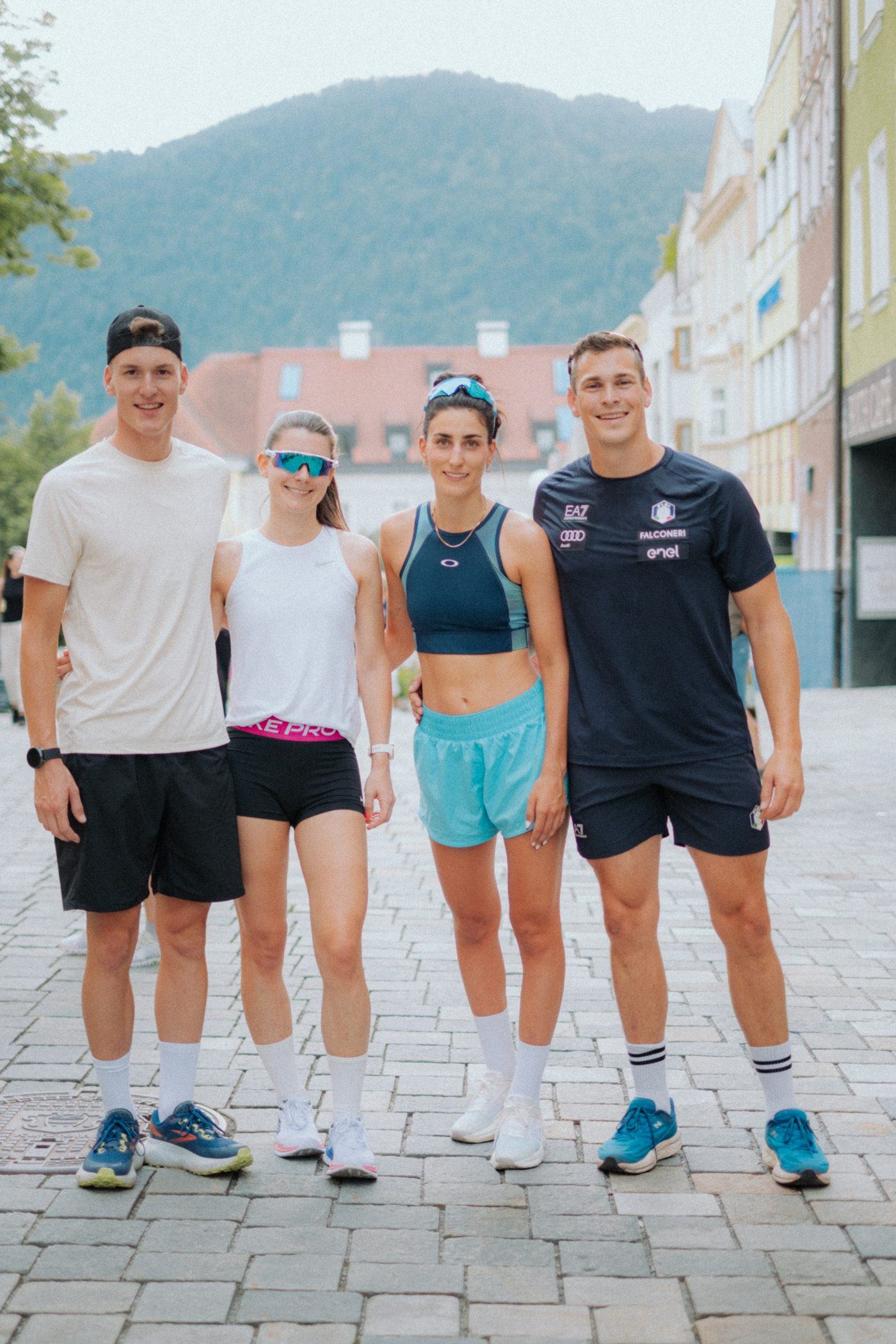 Athletinnen und Athleten nach dem Training